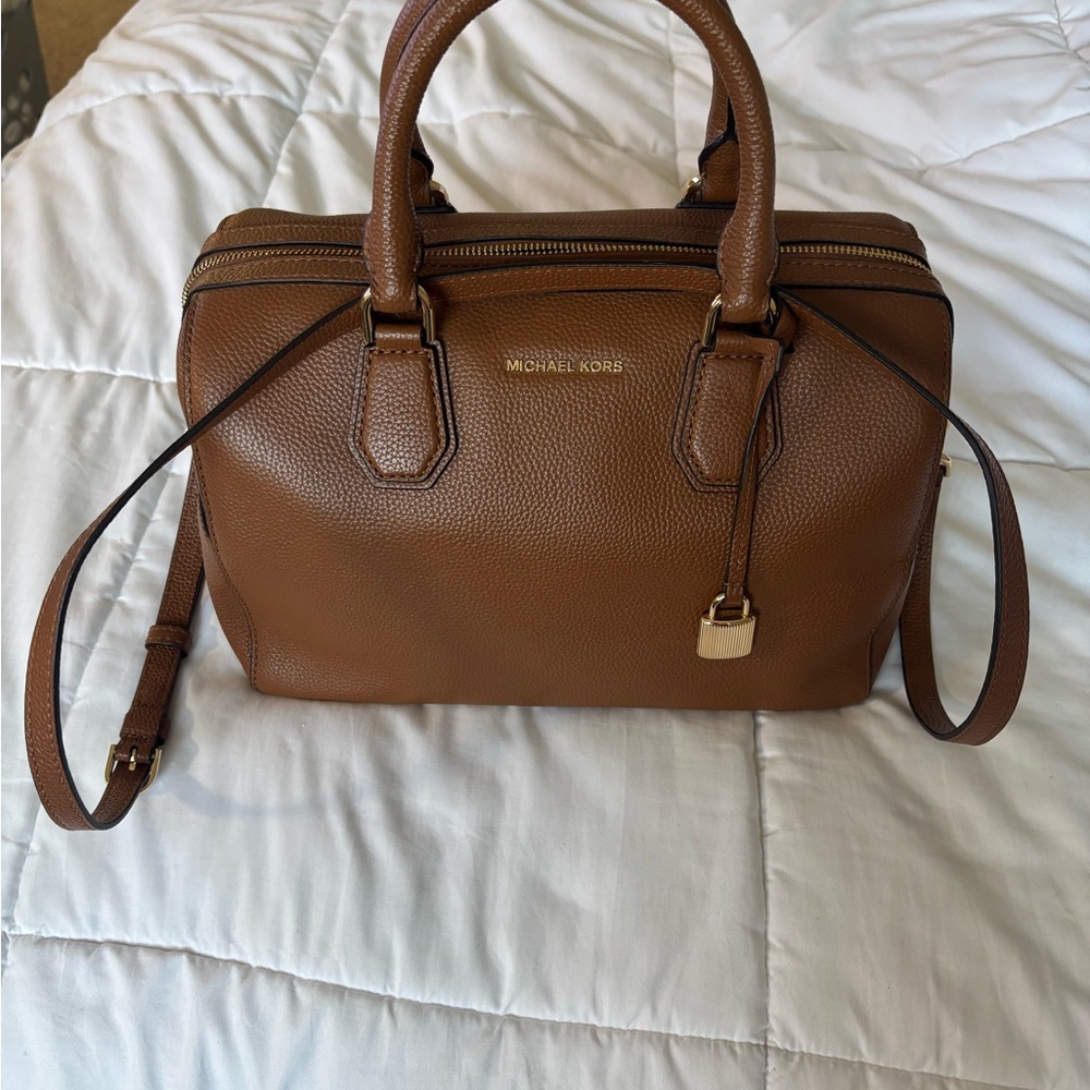 Michael Kors Tan Leather Satchel